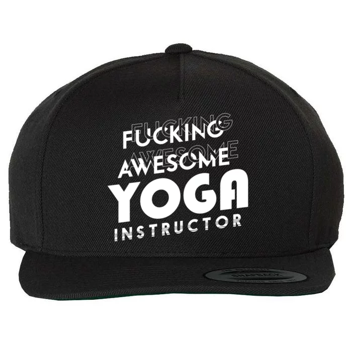 Awesome Yoga Instructor Gift Cute Gift Wool Snapback Cap