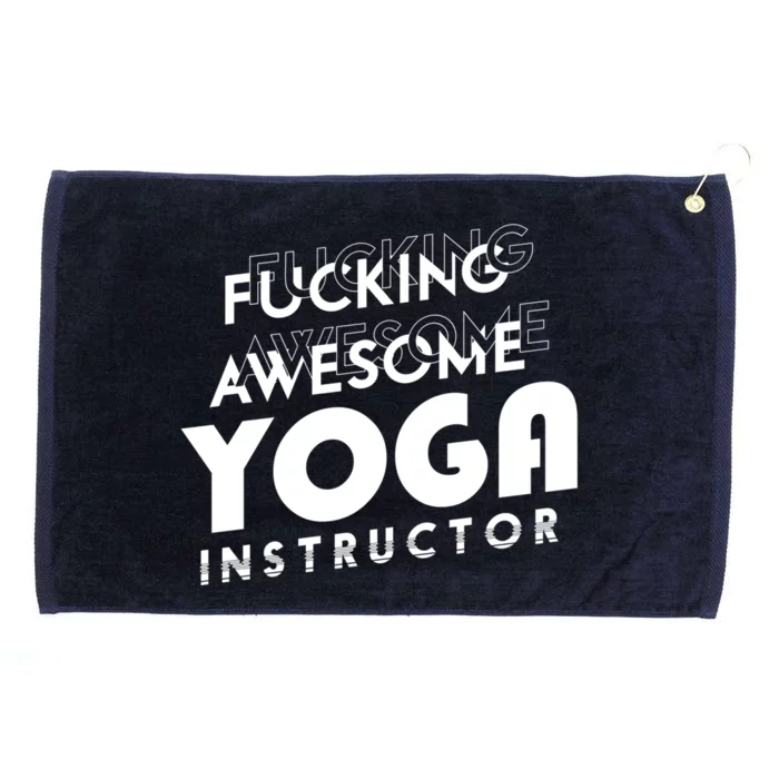 Awesome Yoga Instructor Gift Cute Gift Grommeted Golf Towel