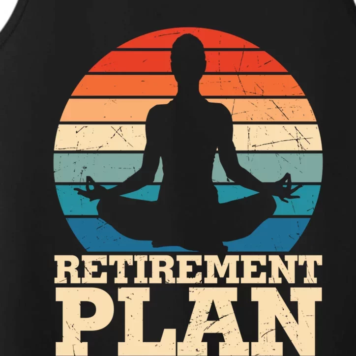 Acro Yoga Is My Retiret Plan Training Pranayama Joga Gift Performance Tank