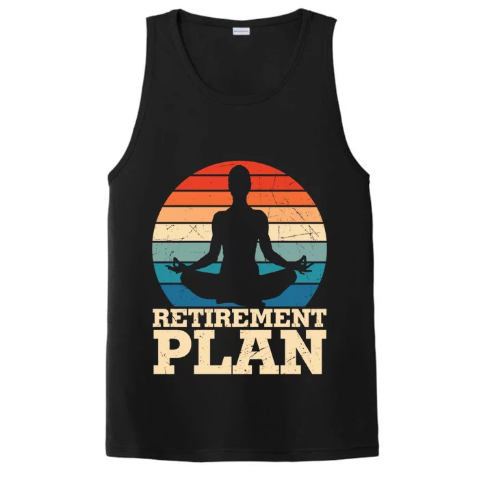 Acro Yoga Is My Retiret Plan Training Pranayama Joga Gift Performance Tank