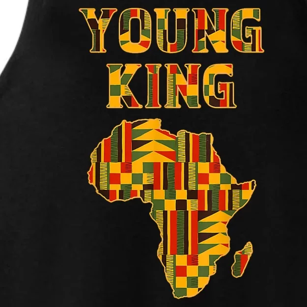 African Young King Ladies Tri-Blend Wicking Tank