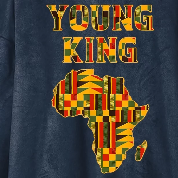 African Young King Hooded Wearable Blanket