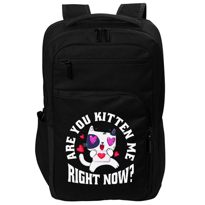 Are You Kitten Me Right Now Funny Cats Impact Tech Backpack