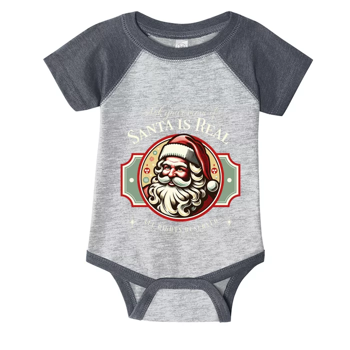 Ask Your Mom If Santa Is Real Vintage Infant Baby Jersey Bodysuit