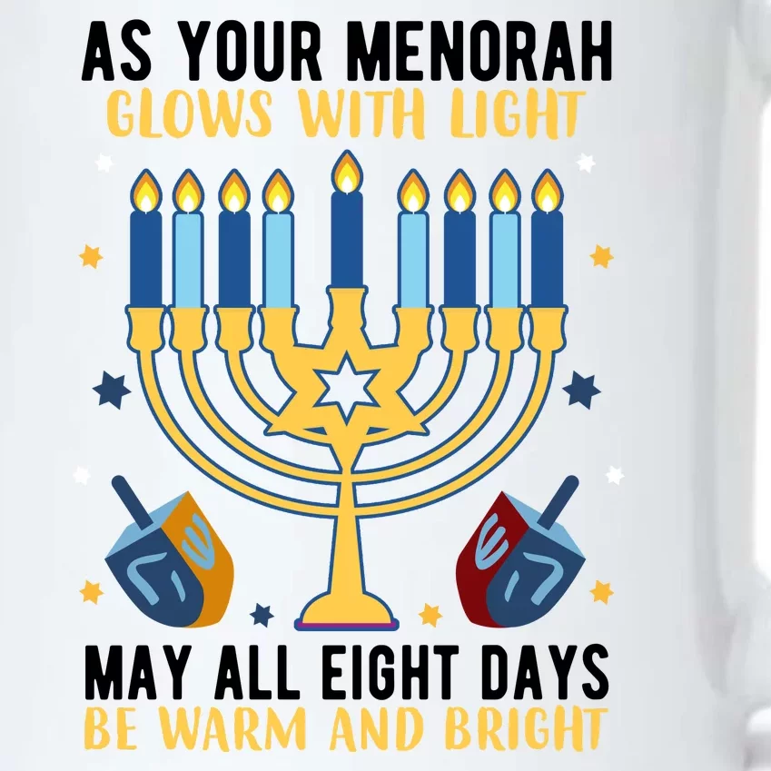 As Your Menorah Glows With Light May All Eight Days Be Warm And Bright Black Color Changing Mug