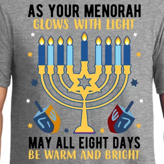 As Your Menorah Glows With Light May All Eight Days Be Warm And Bright Pajama Set