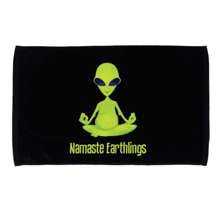 Alien Yoga Meditation Namaste Gift Microfiber Hand Towel