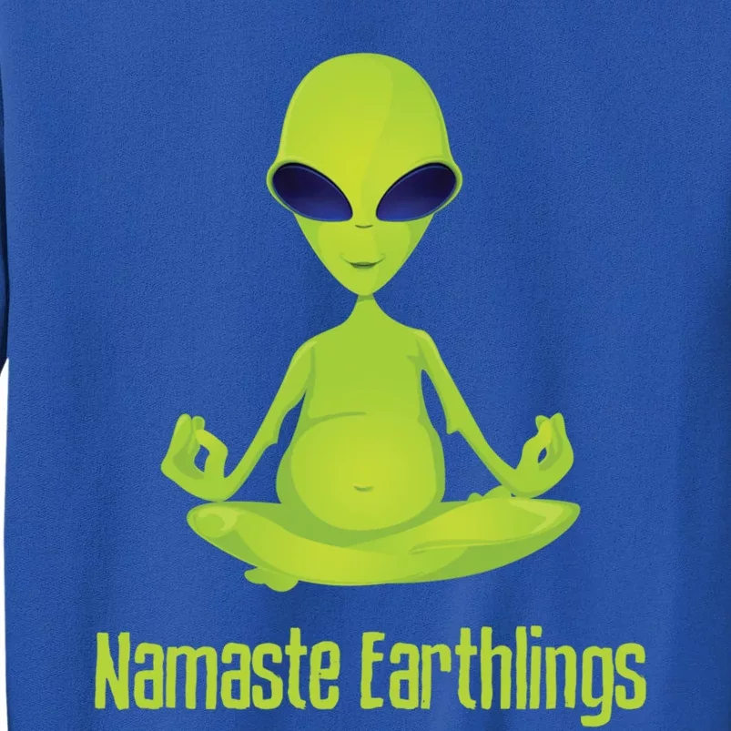 Alien Yoga Meditation Namaste Gift Tall Sweatshirt