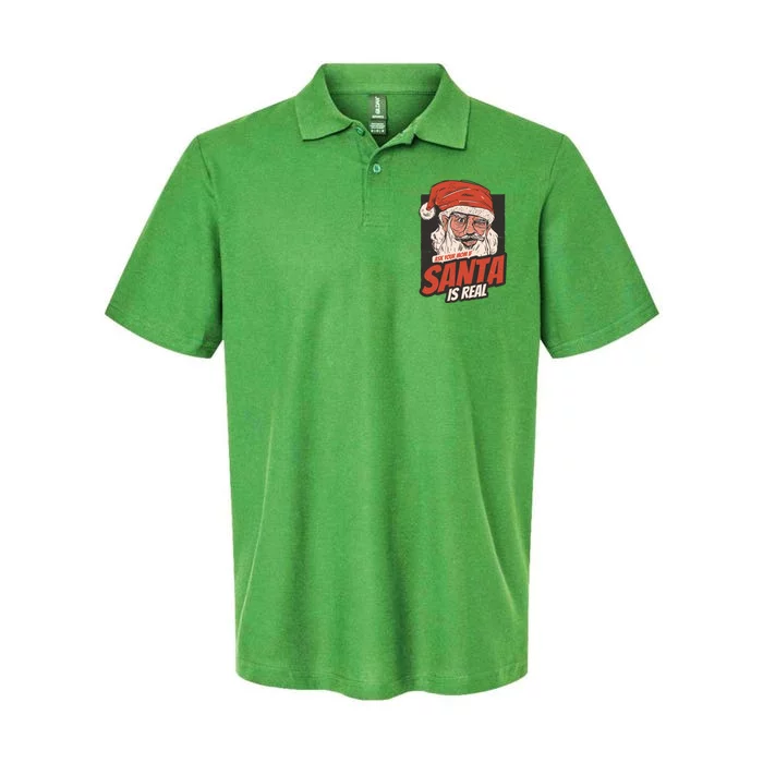 Ask Your Mom If Santa Is Real Softstyle Adult Sport Polo