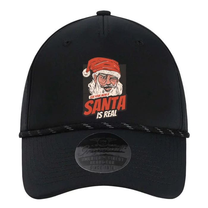 Ask Your Mom If Santa Is Real Funny Performance The Dyno Cap