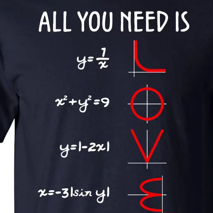 All You Need Is Love Math Vertical Tall T-Shirt