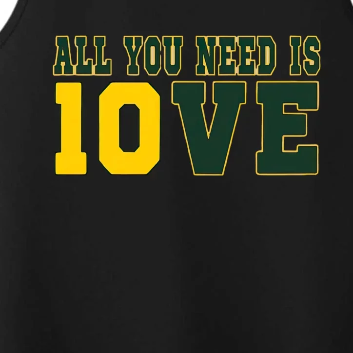 All You Need Is Love Green Bay Performance Tank