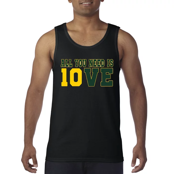 All You Need Is Love Green Bay Tank Top