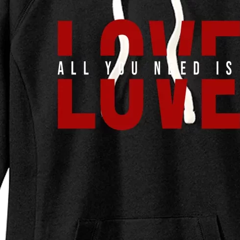 All You Need Is Love Cute Gift Women's Fleece Hoodie