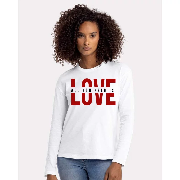 All You Need Is Love Cute Gift Womens Cotton Relaxed Long Sleeve T-Shirt