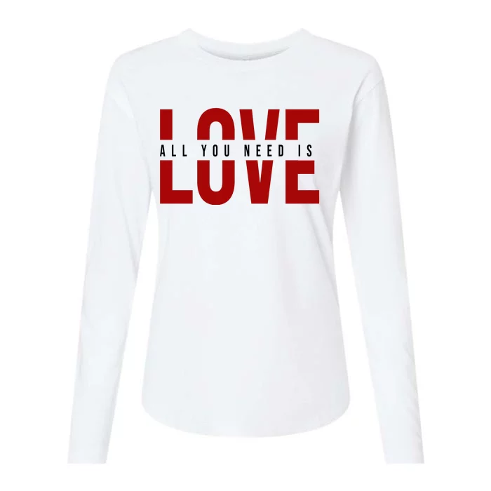 All You Need Is Love Cute Gift Womens Cotton Relaxed Long Sleeve T-Shirt