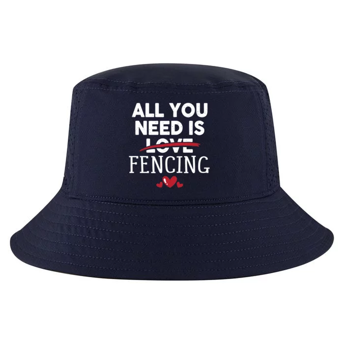 All You Need Is Fencing Valentine Party Gift Cool Comfort Performance Bucket Hat