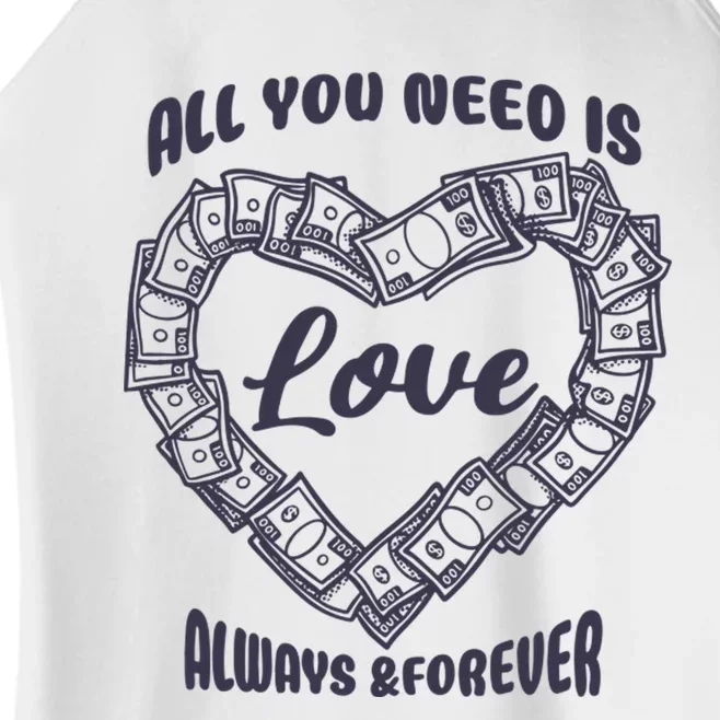 All You Need Is Love Alway And Forever Women’s Perfect Tri Rocker Tank