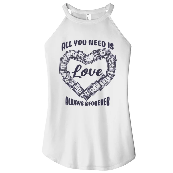 All You Need Is Love Alway And Forever Women’s Perfect Tri Rocker Tank