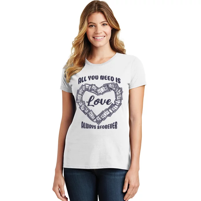 All You Need Is Love Alway And Forever Women's T-Shirt