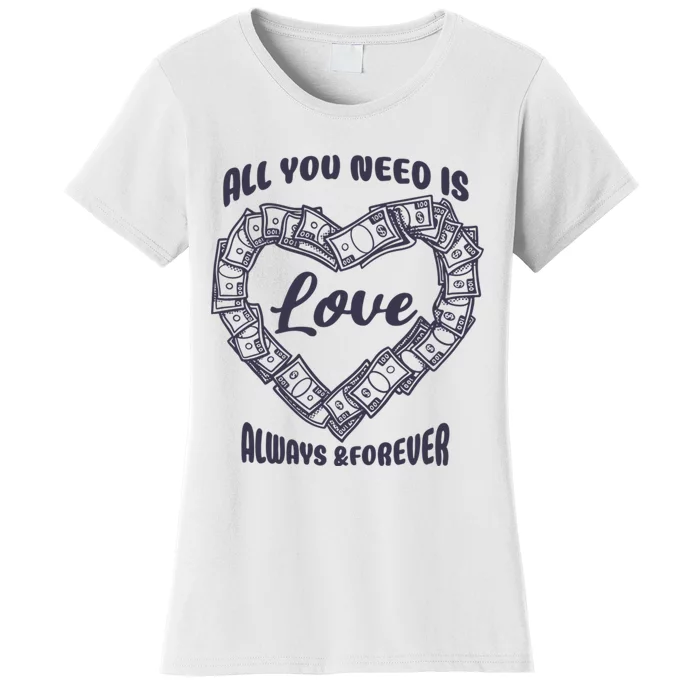 All You Need Is Love Alway And Forever Women's T-Shirt