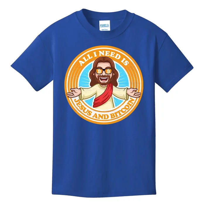 All You Need Is Jesus And Bitcoin Kids T-Shirt