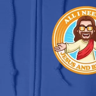 All You Need Is Jesus And Bitcoin Full Zip Hoodie