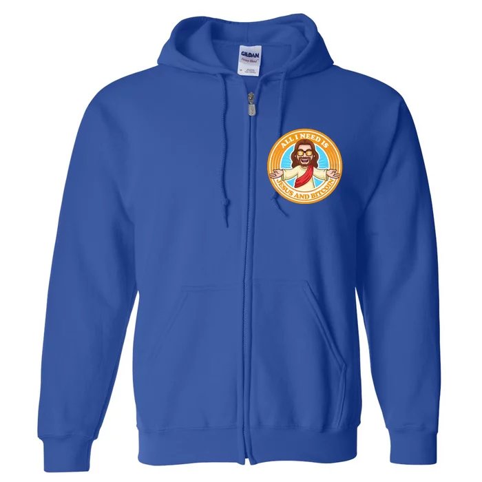 All You Need Is Jesus And Bitcoin Full Zip Hoodie