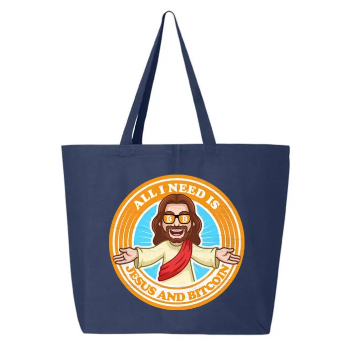 All You Need Is Jesus And Bitcoin 25L Jumbo Tote