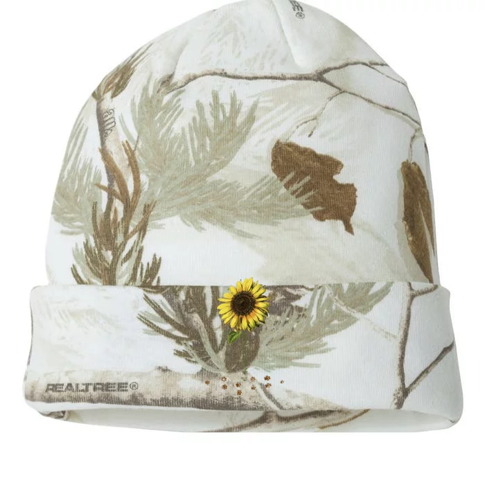 All You Need Is A Dog And Love Sunflower Paw Prints Gift Kati - 12in Camo Beanie