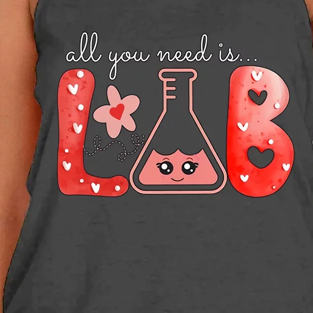 All You Need Is Lab Medical Lab Science Pathology Lab Week Women's Knotted Racerback Tank