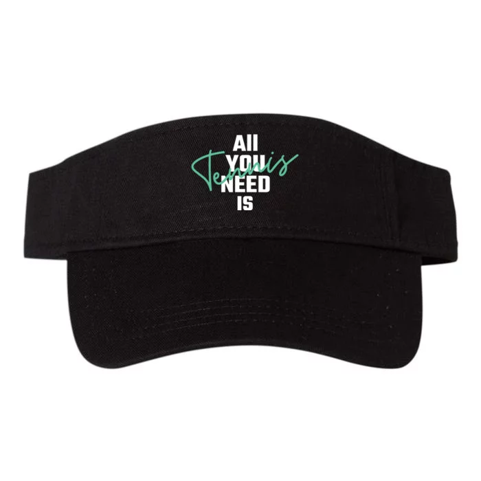 All You Need Is Tennis Love Valucap Bio-Washed Visor