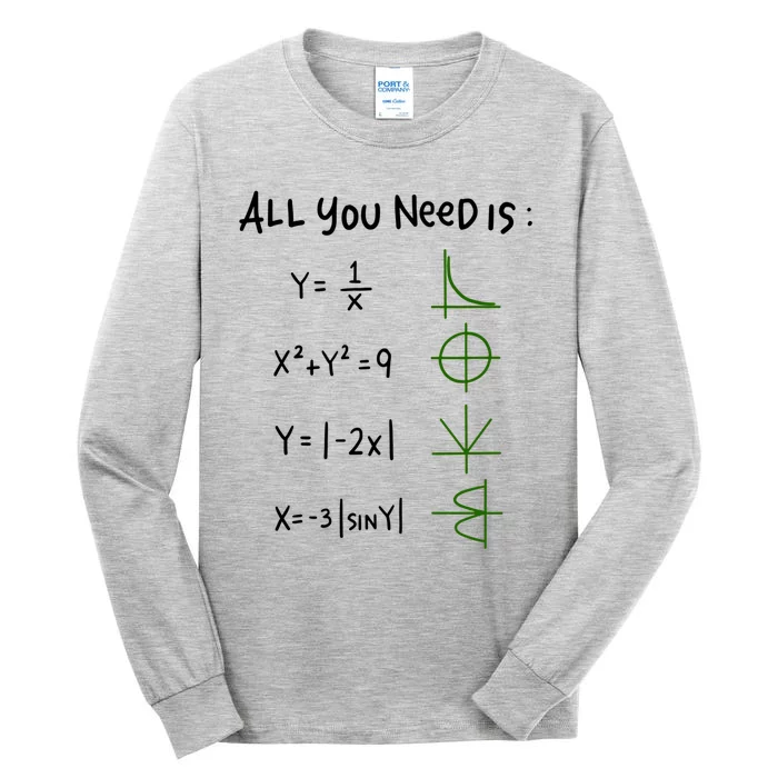 All You Need Is Love And Math Gift Tall Long Sleeve T-Shirt