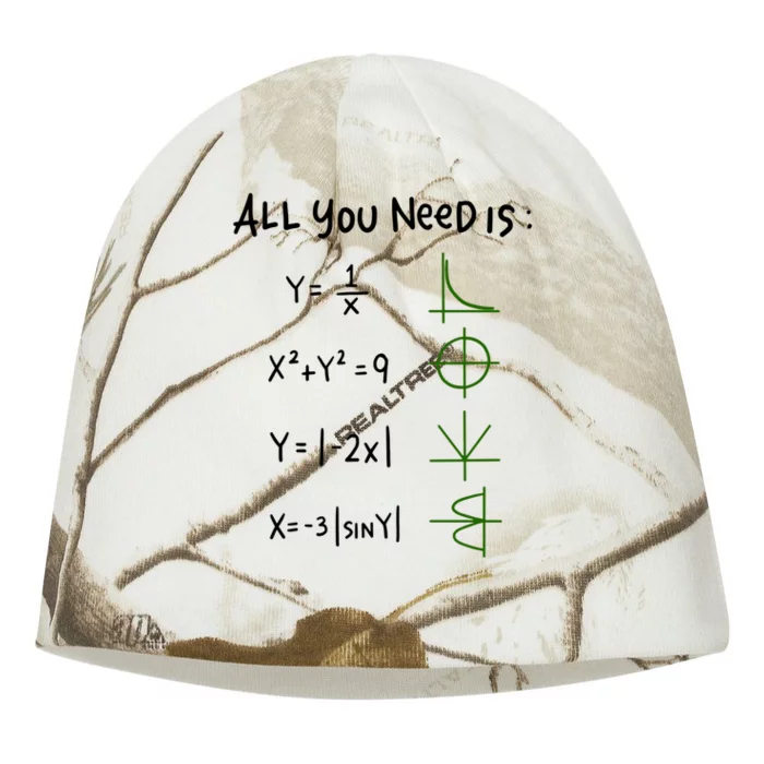 All You Need Is Love And Math Gift Kati - Camo Knit Beanie