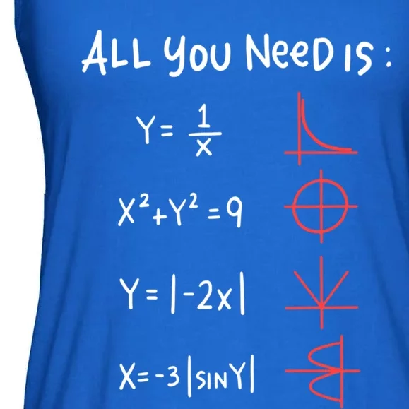 All You Need Is Love Math Cleveres Trigometry Design Meaningful Gift Ladies Essential Flowy Tank