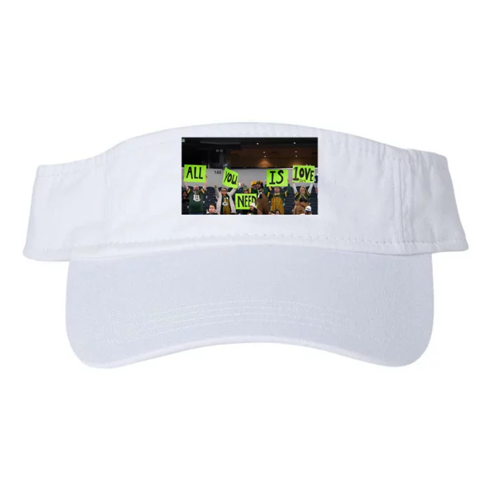 All You Need Is Love And His Pack Green Bay Packer Valucap Bio-Washed Visor