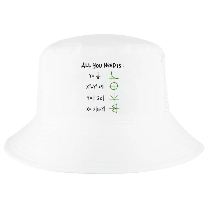 All You Need Is Love And Math Gift Cool Comfort Performance Bucket Hat