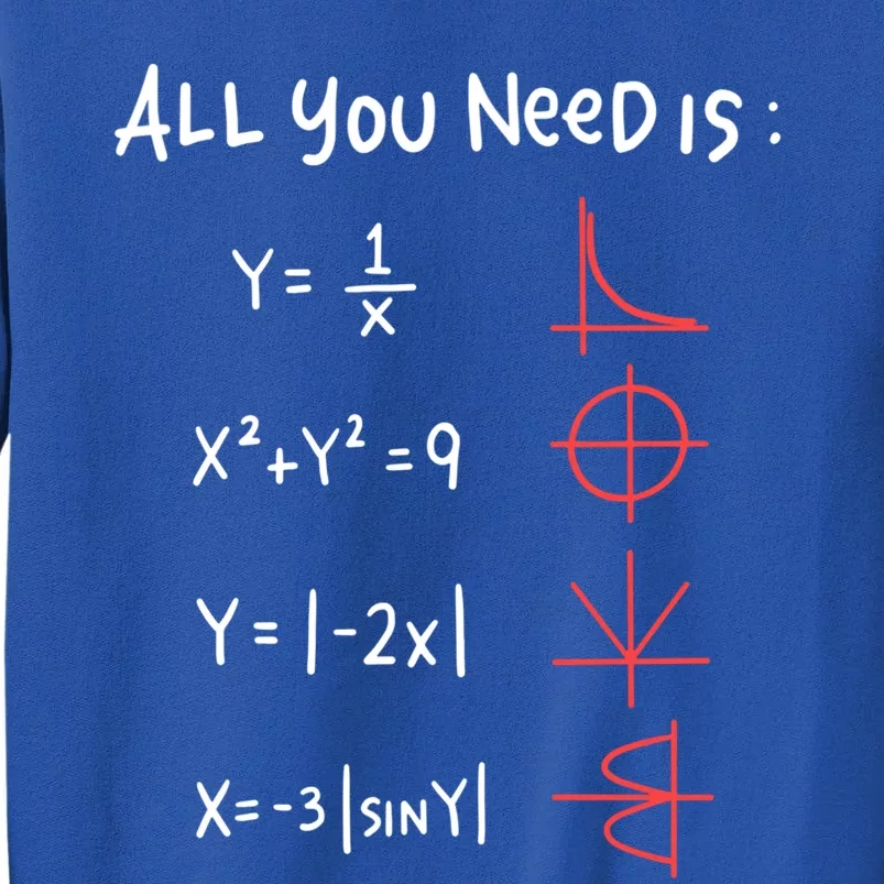 All You Need Is Love Math Cleveres Trigometry Design Great Gift Sweatshirt