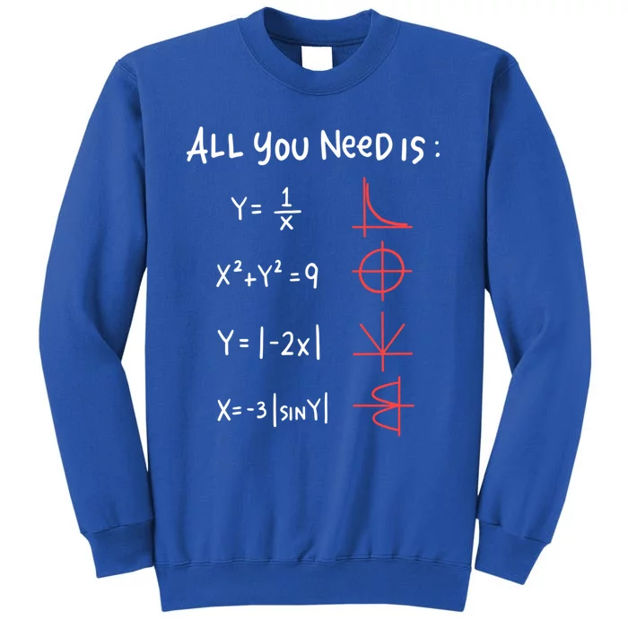 All You Need Is Love Math Cleveres Trigometry Design Great Gift Sweatshirt