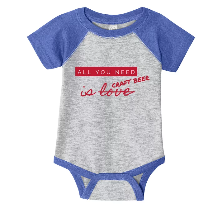 All You Need Is Craft Beer Not Love Antigiftvalentine's Day Cool Gift Infant Baby Jersey Bodysuit