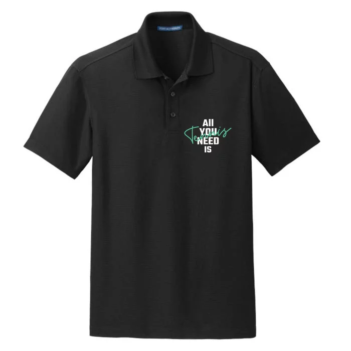 All You Need Is Tennis Love Dry Zone Grid Performance Polo