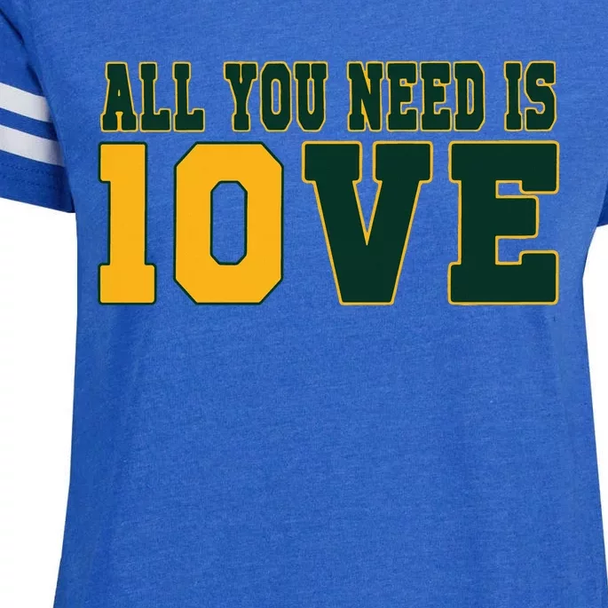 All You Need Is 10ve Funny Enza Ladies Jersey Football T-Shirt