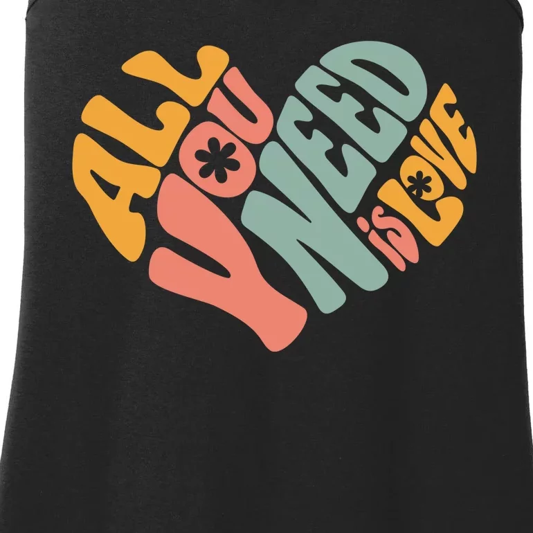 All You Need Is Love Heart Ladies Essential Tank