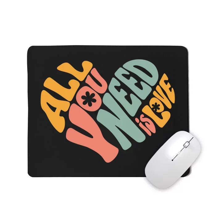 All You Need Is Love Heart Mousepad