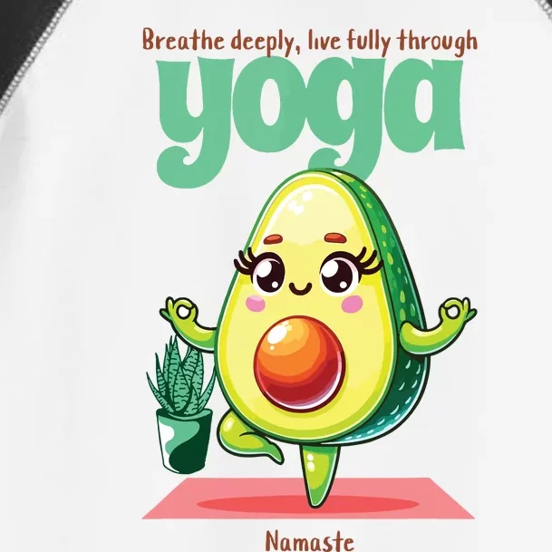 Avocado Yoga Namaste Cute Kawaii Fitness Healthy Food Toddler Fine Jersey T-Shirt