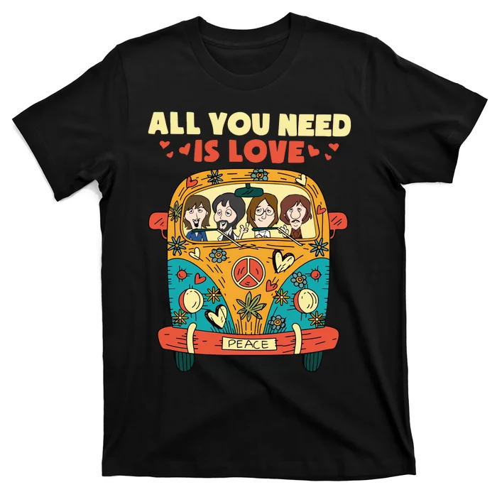 All You Need Is Love Bodysuit The Baby Shower Invitations Peace Love Bea T-Shirt