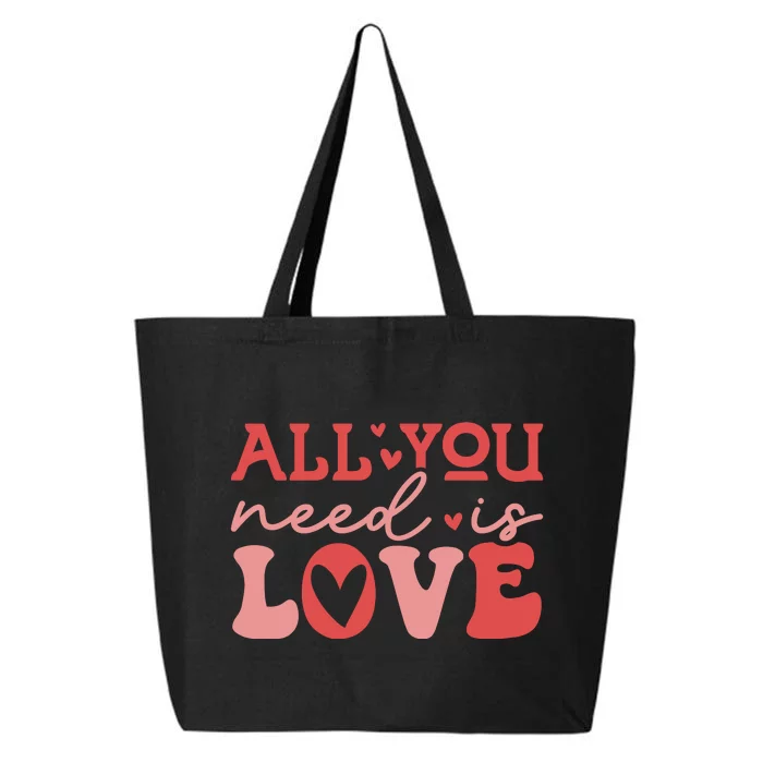 All You Need Is Love Valentine's Day Gift 25L Jumbo Tote