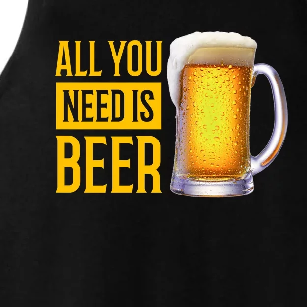 All You Need Is Beer Ladies Tri-Blend Wicking Tank