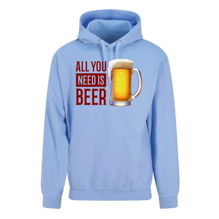 All You Need Is Beer Unisex Surf Hoodie