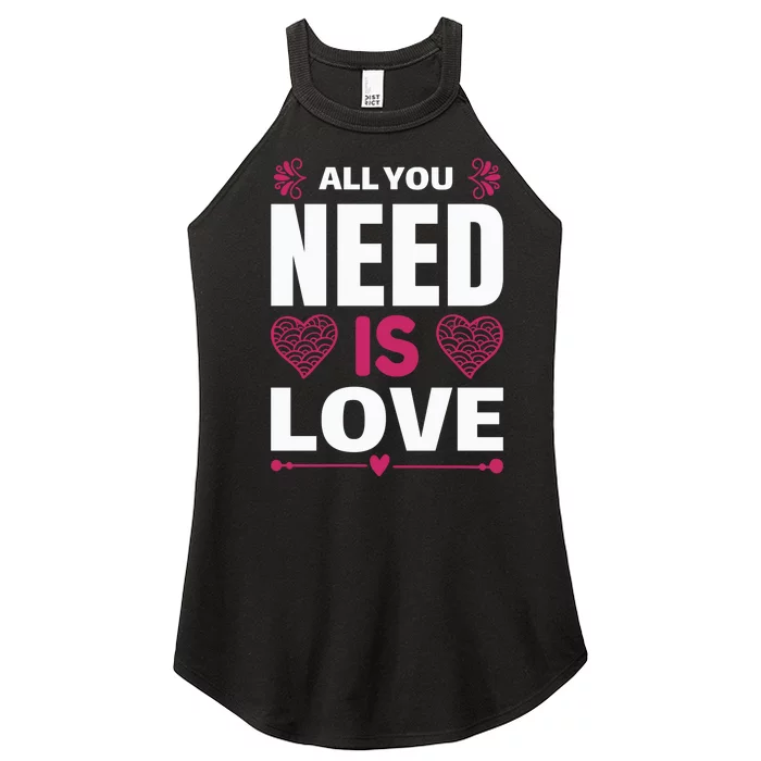 All You Need Is Love Women’s Perfect Tri Rocker Tank